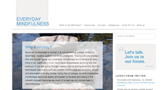 Desktop Screenshot of everyday-mindfulness.org