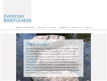 Tablet Screenshot of everyday-mindfulness.org